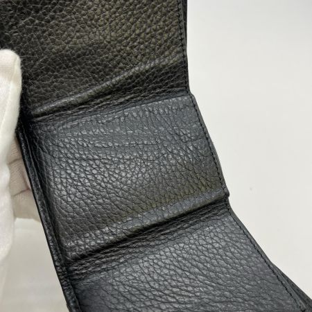  GUCCI グッチ 3つ折り財布 GGマーモント Wホック 三折財布 カーフスキンレザー 523277 0416 ブラック