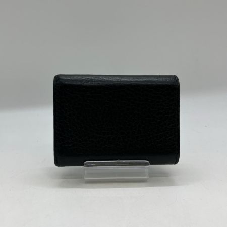  GUCCI グッチ 3つ折り財布 GGマーモント Wホック 三折財布 カーフスキンレザー 523277 0416 ブラック