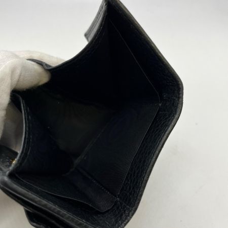  GUCCI グッチ 3つ折り財布 GGマーモント Wホック 三折財布 カーフスキンレザー 523277 0416 ブラック