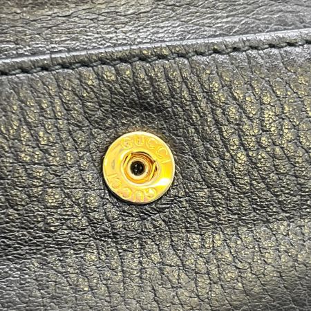  GUCCI グッチ 3つ折り財布 GGマーモント Wホック 三折財布 カーフスキンレザー 523277 0416 ブラック