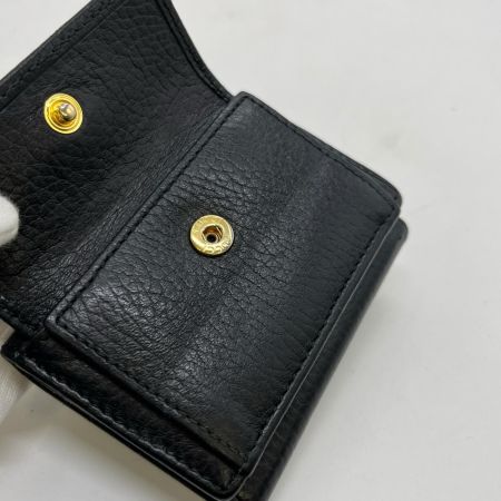  GUCCI グッチ 3つ折り財布 GGマーモント Wホック 三折財布 カーフスキンレザー 523277 0416 ブラック