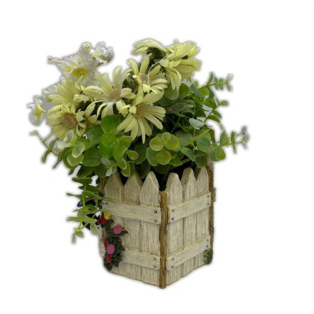   魔女の宅急便  プランター カバー　造花アレンジセット  ジジのかくれんぼ ジブリ グッズ 中古品