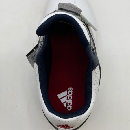  adidas アディダス ゴルフシューズ　pure metal boa Q44616 ホワイト×ネイビー サイズ25.5ｃｍ