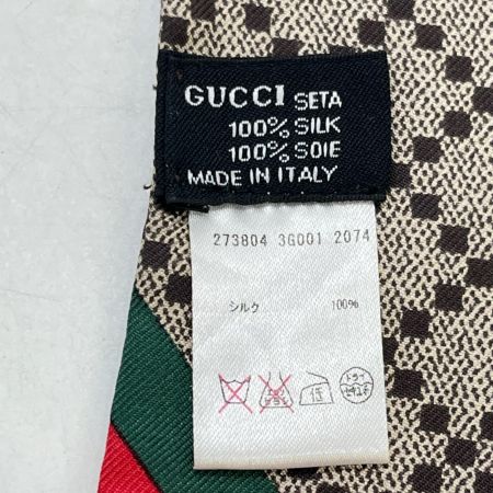  GUCCI グッチ シルク　チャームスカーフ　箱付き