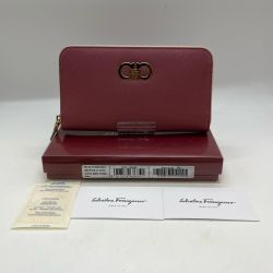 ◎◎ Salvatore Ferragamo サルヴァトーレフェラガモ  長財布　ガンチーニ ダブルガンチーニ  Y-22 C338 ピンク Aランク