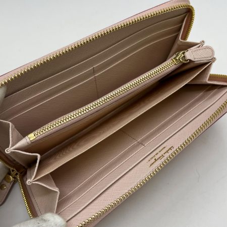  Salvatore Ferragamo サルヴァトーレフェラガモ  長財布　ガンチーニ ダブルガンチーニ  Y-22 C338 ピンク