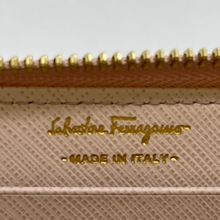  Salvatore Ferragamo サルヴァトーレフェラガモ  長財布　ガンチーニ ダブルガンチーニ  Y-22 C338 ピンク