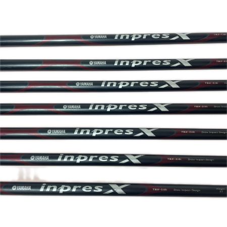  YAMAHA ヤマハ inpresX D インプレスX D BLACK 5-9.P.A 7本 アイアンセット inpresX TBX-510i R