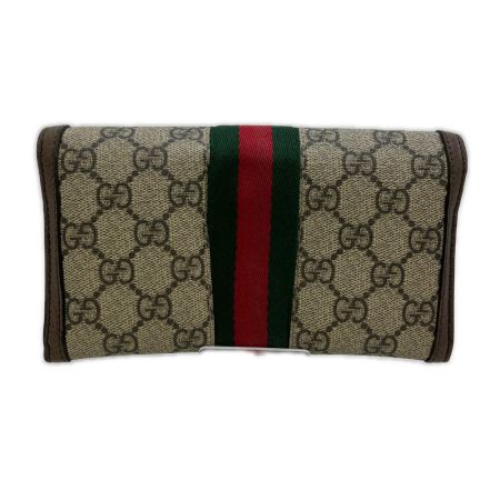  GUCCI グッチ オフィディア GG コンチネンタルウォレット シェリーライン GGスプリーム 長財布  523153-2149