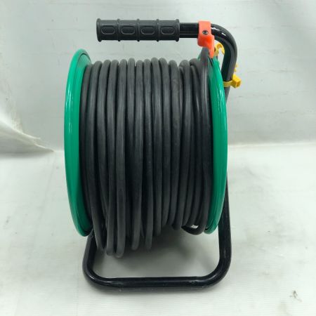  NICHIDO 電材 コードリール  使用感有 屋外型 防雨・防塵タイプ FW-E53 グリーン