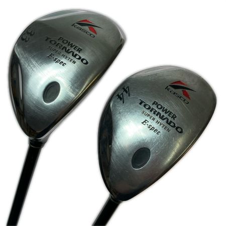 kasco キャスコ POWER TORNADO E-SPEC 33 44 UT ユーティリティ 2本セット フレックスS