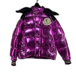 ◎◎ MONCLER モンクレール Palm Angels コラボ TIM バックロゴワッペン・スタッズ付きダウンジャケット  E209L4130680 ピンク Cランク