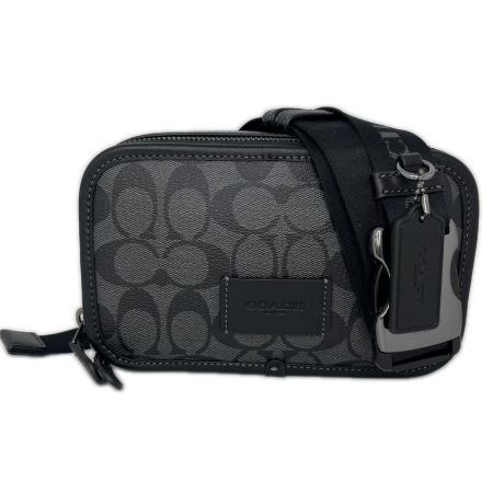 COACH コーチ シグネチャー ワイアット ベルトバッグ ボディバッグ CM106 ブラック