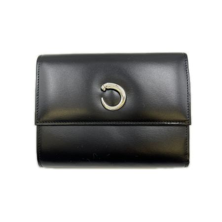  Cartier カルティエ 3つ折り財布　パンテール L3000210　 箱付 L3000210 ブラック