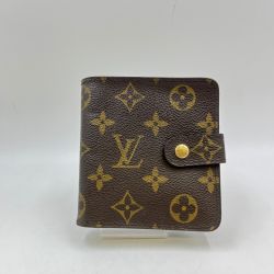 ◎◎ LOUIS VUITTON ルイヴィトン  モノグラム コンパクトジップ M61667 ブラウン Bランク