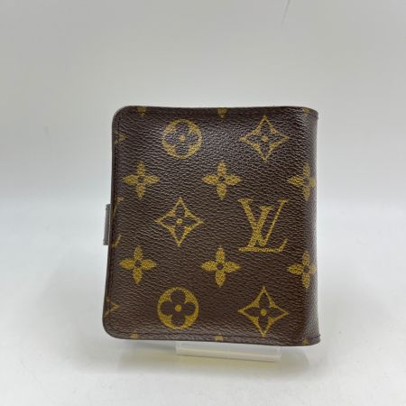  LOUIS VUITTON ルイヴィトン  モノグラム コンパクトジップ M61667 ブラウン