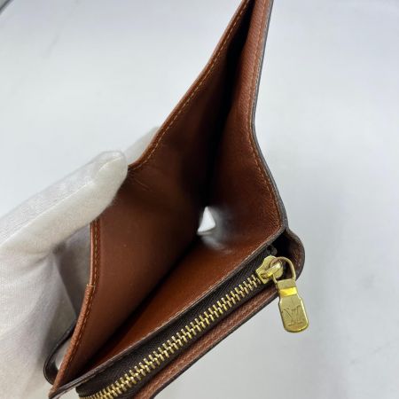  LOUIS VUITTON ルイヴィトン  モノグラム コンパクトジップ M61667 ブラウン