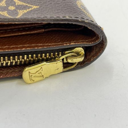  LOUIS VUITTON ルイヴィトン  モノグラム コンパクトジップ M61667 ブラウン