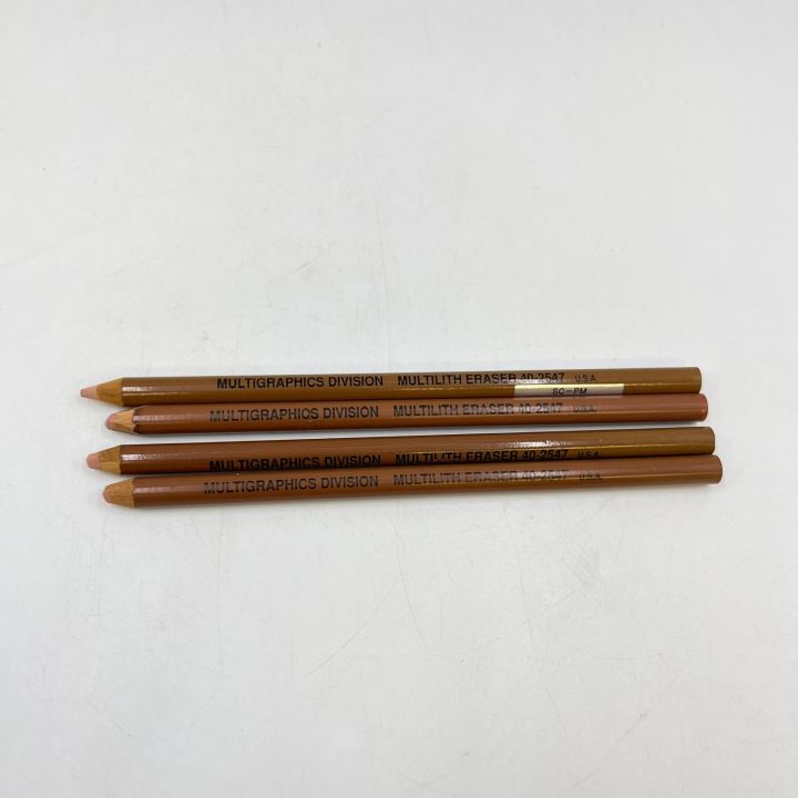 鉛筆型砂消しゴム マルチリスイレーサー MALTILITH ERASER 40-2547 4本