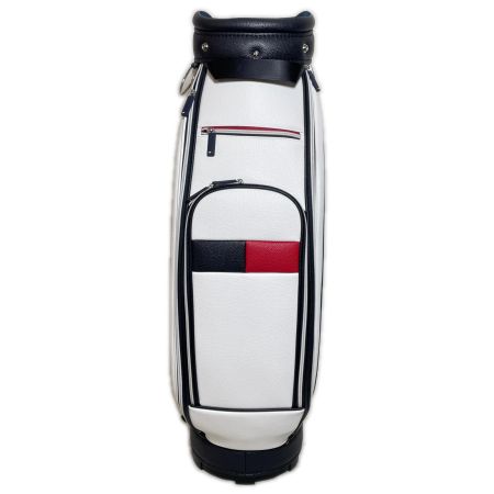  TOMMY HILFIGER トミーヒルフィガー キャディバッグ フラッグロゴ ホワイト 9.0型 5分割 3.8kg THMG5SC4
