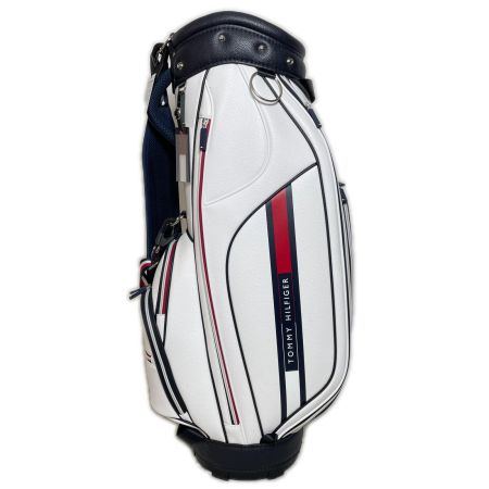  TOMMY HILFIGER トミーヒルフィガー キャディバッグ フラッグロゴ ホワイト 9.0型 5分割 3.8kg THMG5SC4