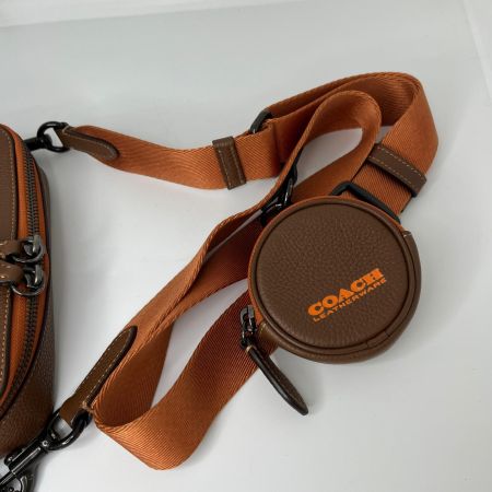  COACH コーチ チャータースリム クロスボディ ショルダーバッグ C6290 ブラウン 布袋付