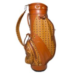   MCM ビセトス柄 ゴルフバッグ キャディバッグ  9.0型 45インチ対応 6分割 4kg 傷み多 Cランク