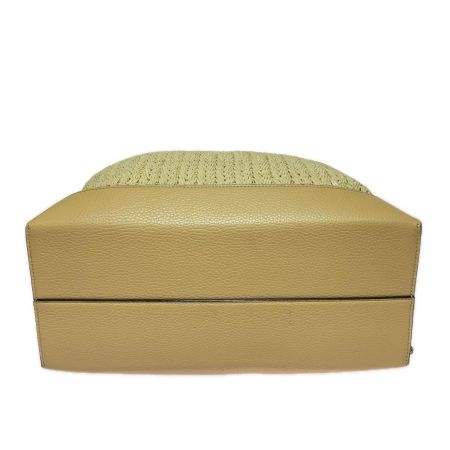 JIMMY CHOO ジミーチュウ カゴバッグ　ラフィアトートバッグ ベージュ