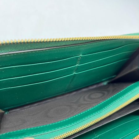  GUCCI グッチ ラウンドファスナー財布 GGマーモント パイソン  456117 グリーン 外箱・袋付き