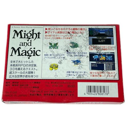   FC ファミコン Might and Magic マイト・アンド・マジック 動作未確認 ジャンク