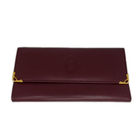  Cartier カルティエ 長財布 がま口財布 ボルドー