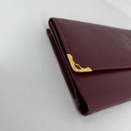  Cartier カルティエ 長財布 がま口財布 ボルドー