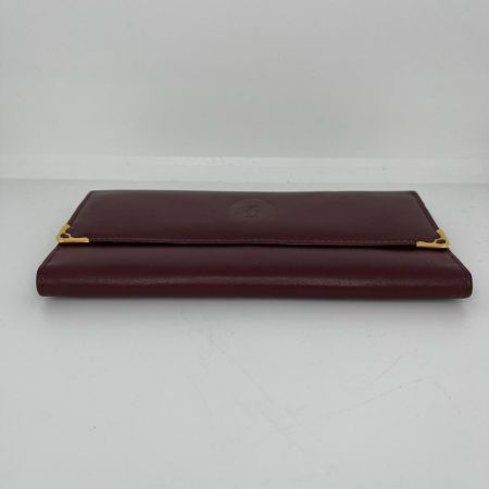  Cartier カルティエ 長財布 がま口財布 ボルドー