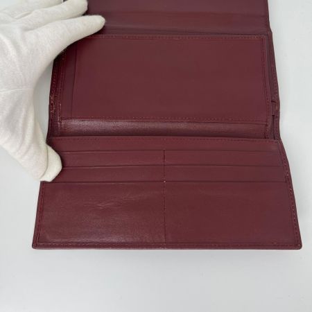  Cartier カルティエ 長財布 がま口財布 ボルドー