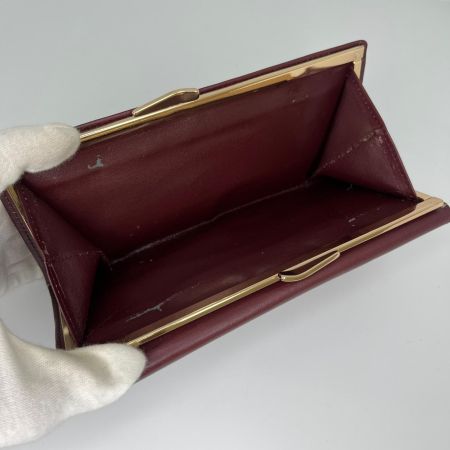  Cartier カルティエ 長財布 がま口財布 ボルドー
