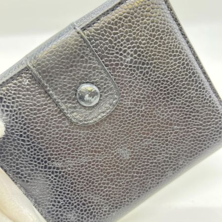  CHANEL シャネル Wホック財布　 ココマーク  ブラック
