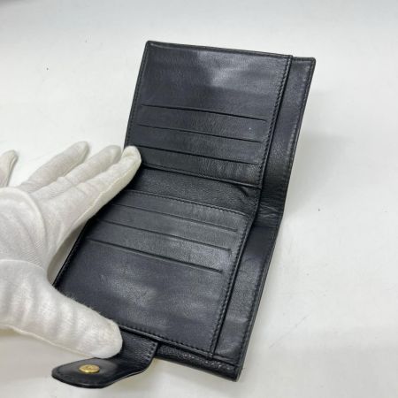 CHANEL シャネル Wホック財布　 ココマーク  ブラック