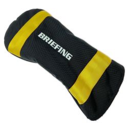 ◎◎  BRIEFING×BEAMS GOLF ドライバー ヘッドカバー 黒x黄 Aランク