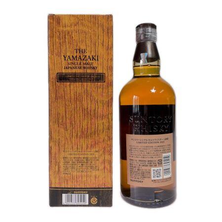 【北海道内限定発送】 YAMAZAKI 山崎/サントリー シングルモルト ジャパニーズウイスキー 2023LIMITED 700ml 43% 未開栓