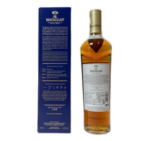  The MACALLAN マッカラン 12年 ダブルカスク スコッチ ウイスキー 700ml 40% 箱付 未開栓