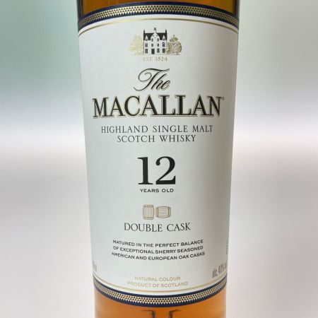  The MACALLAN マッカラン 12年 ダブルカスク スコッチ ウイスキー 700ml 40% 箱付 未開栓
