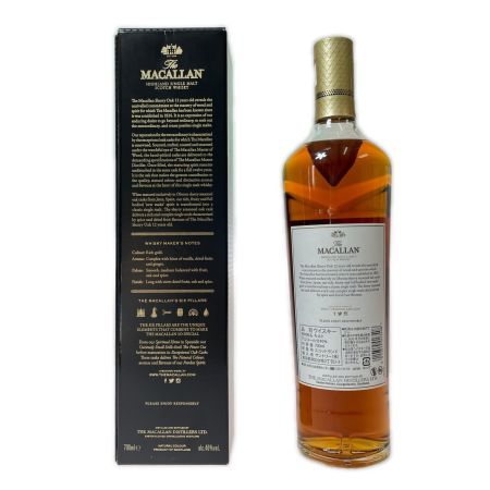  The MACALLAN マッカラン 12年 シェリーオークカスク スコッチ ウイスキー 700ml 40% 箱付 未開栓