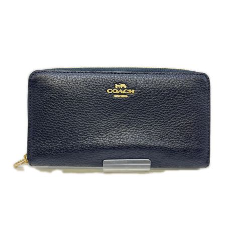  COACH コーチ ラウンドファスナー財布 C4451 ブラック 布袋付