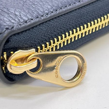  COACH コーチ ラウンドファスナー財布 C4451 ブラック 布袋付