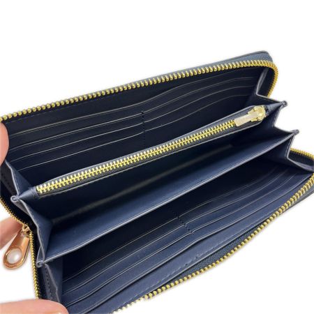  COACH コーチ ラウンドファスナー財布 C4451 ブラック 布袋付