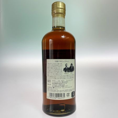 【北海道内限定発送】 TAKETSURU 竹鶴/ニッカウイスキー 竹鶴17年ピュアモルト 700ml 43% 箱無 未開栓