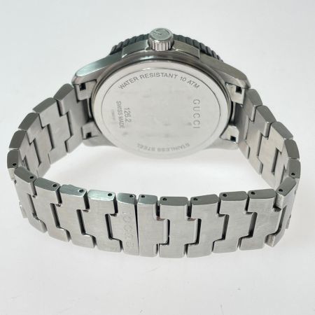  GUCCI グッチ G-TIMELESS ダイバー メンズ クォーツ 腕時計 ベゼル割れ有 現状渡し 126.2