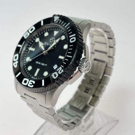  GUCCI グッチ G-TIMELESS ダイバー メンズ クォーツ 腕時計 ベゼル割れ有 現状渡し 126.2