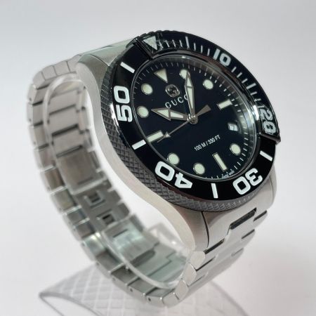  GUCCI グッチ G-TIMELESS ダイバー メンズ クォーツ 腕時計 ベゼル割れ有 現状渡し 126.2