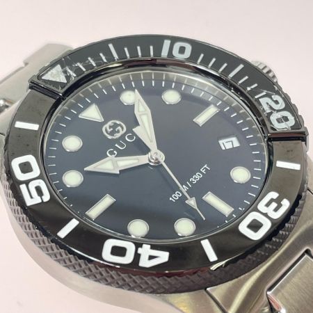  GUCCI グッチ G-TIMELESS ダイバー メンズ クォーツ 腕時計 ベゼル割れ有 現状渡し 126.2